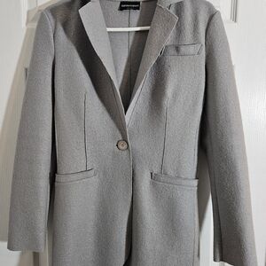 Emperio Armani Womens Gray Blazer Size 4